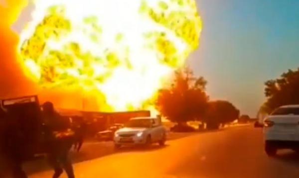 Пять человек пострадали в результате взрыва АЗС в Чечне. Видео